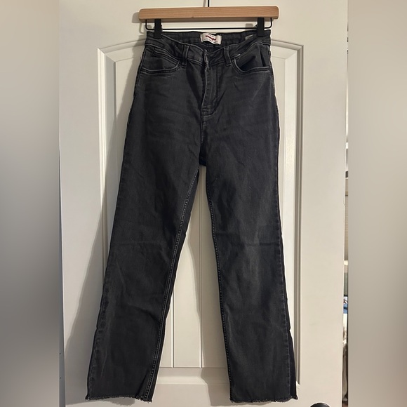Wrangler Black Straight Jeans Classic Style - Picture 1 of 4